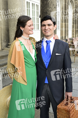 Empfang anlässlich der Trauung von Maria Teresita Prinzessin von Sachsen und Graf Beryl Alexandre de Saporta in Dresden