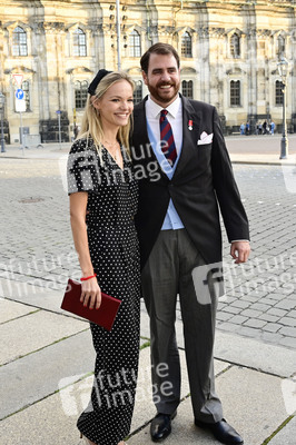 Empfang anlässlich der Trauung von Maria Teresita Prinzessin von Sachsen und Graf Beryl Alexandre de Saporta in Dresden