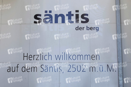 Auf dem Berg Säntis an der Schwägalp