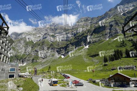 Auf dem Berg Säntis an der Schwägalp