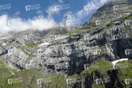 Auf dem Berg Säntis an der Schwägalp
