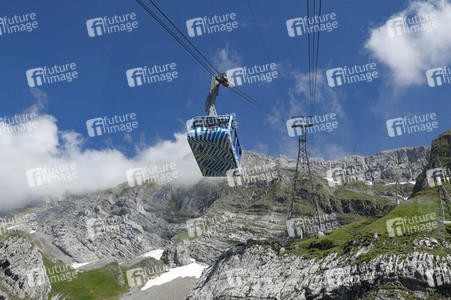 Auf dem Berg Säntis an der Schwägalp