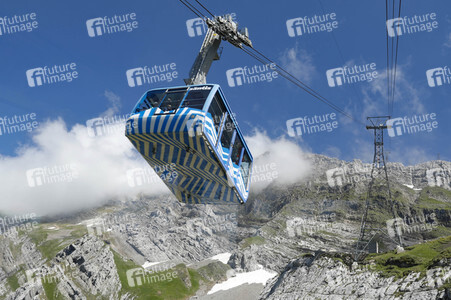 Auf dem Berg Säntis an der Schwägalp