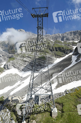Auf dem Berg Säntis an der Schwägalp