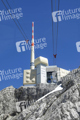 Auf dem Berg Säntis an der Schwägalp