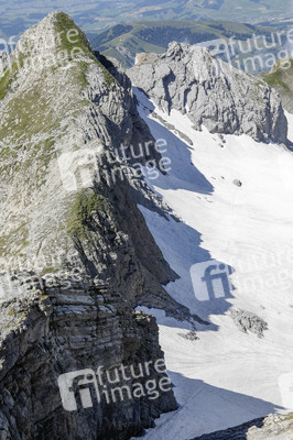 Auf dem Berg Säntis an der Schwägalp