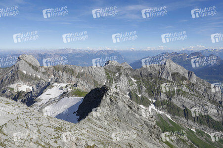 Auf dem Berg Säntis an der Schwägalp