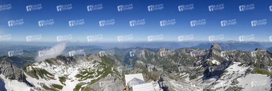 Auf dem Berg Säntis an der Schwägalp