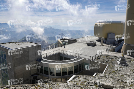Auf dem Berg Säntis an der Schwägalp