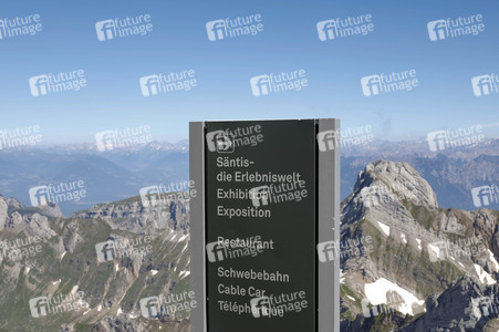 Auf dem Berg Säntis an der Schwägalp