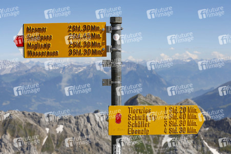Auf dem Berg Säntis an der Schwägalp