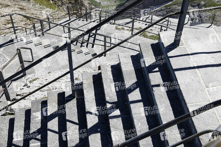 Auf dem Berg Säntis an der Schwägalp