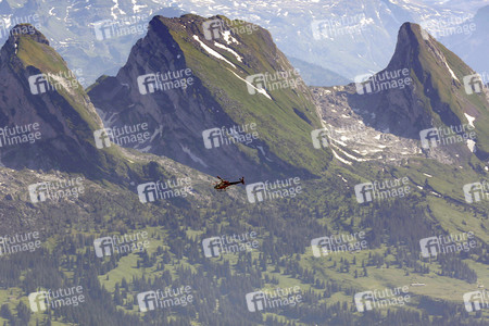 Auf dem Berg Säntis an der Schwägalp