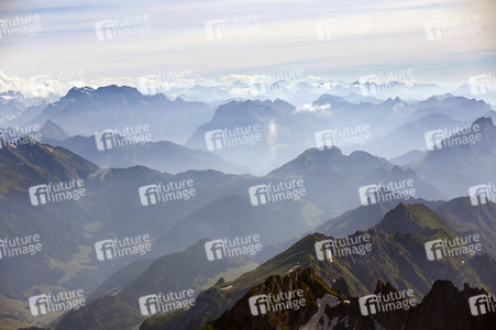 Auf dem Berg Säntis an der Schwägalp