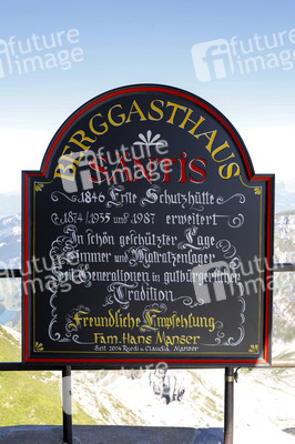 Auf dem Berg Säntis an der Schwägalp