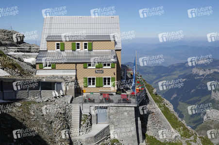 Auf dem Berg Säntis an der Schwägalp