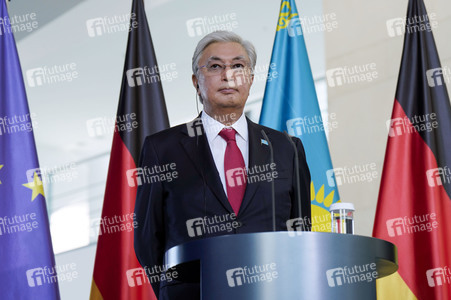 Empfang des Staatspräsidenten der Republik Kasachstan Kassim-Schomart Tokajew in Berlin