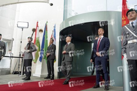 Empfang der Präsidenten von Kasachstan, Kirgisistan, Tadschikistan, Turkmenistan und Usbekistan im Kanzleramt in Berlin