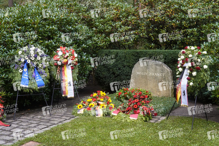 Kranzniederlegung in Gedenken an Willy Brandt in Berlin