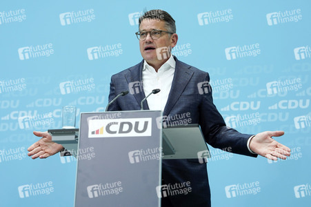 Pressekonferenz der CDU nach den Landtagswahlen in Hessen und Bayern in Berlin