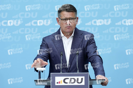 Pressekonferenz der CDU nach den Landtagswahlen in Hessen und Bayern in Berlin