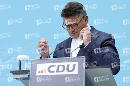 Pressekonferenz der CDU nach den Landtagswahlen in Hessen und Bayern in Berlin