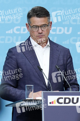 Pressekonferenz der CDU nach den Landtagswahlen in Hessen und Bayern in Berlin