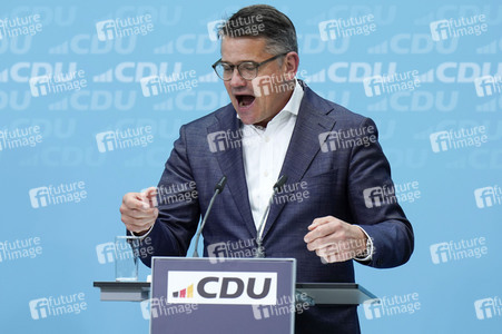 Pressekonferenz der CDU nach den Landtagswahlen in Hessen und Bayern in Berlin