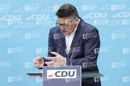 Pressekonferenz der CDU nach den Landtagswahlen in Hessen und Bayern in Berlin