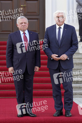 Empfang von Abdullah II. bin al-Hussein im Schloss Bellevue in Berlin