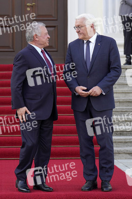 Empfang von Abdullah II. bin al-Hussein im Schloss Bellevue in Berlin