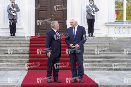 Empfang von Abdullah II. bin al-Hussein im Schloss Bellevue in Berlin