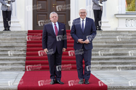 Empfang von Abdullah II. bin al-Hussein im Schloss Bellevue in Berlin