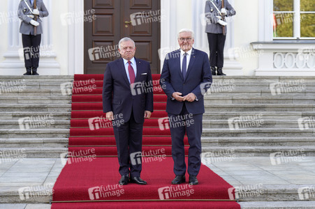 Empfang von Abdullah II. bin al-Hussein im Schloss Bellevue in Berlin