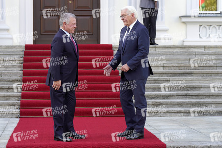 Empfang von Abdullah II. bin al-Hussein im Schloss Bellevue in Berlin