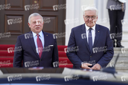 Empfang von Abdullah II. bin al-Hussein im Schloss Bellevue in Berlin