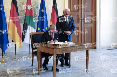 Empfang von Abdullah II. bin al-Hussein im Schloss Bellevue in Berlin