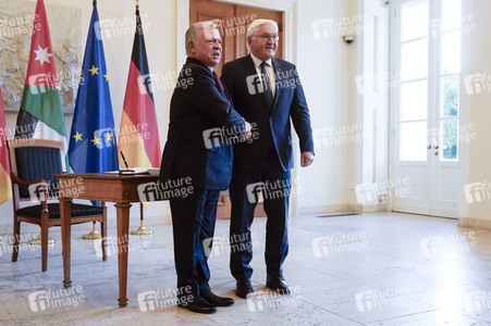 Empfang von Abdullah II. bin al-Hussein im Schloss Bellevue in Berlin