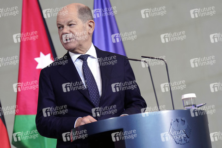 Empfang des Königs von Jordanien im Kanzleramt in Berlin