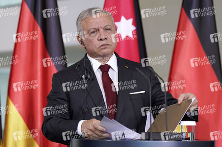 Empfang des Königs von Jordanien im Kanzleramt in Berlin