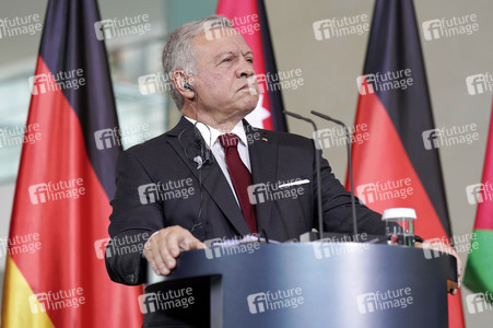 Empfang des Königs von Jordanien im Kanzleramt in Berlin