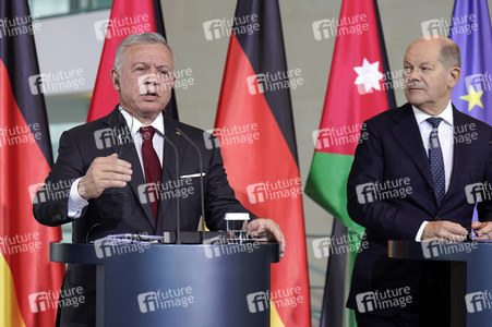 Empfang des Königs von Jordanien im Kanzleramt in Berlin