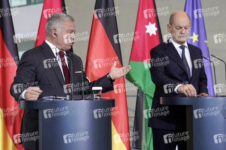 Empfang des Königs von Jordanien im Kanzleramt in Berlin
