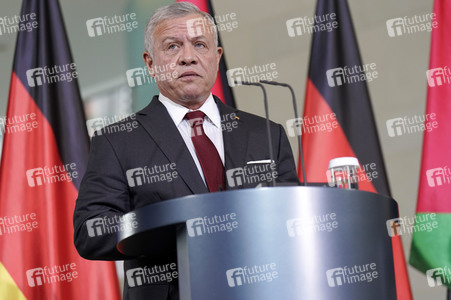 Empfang des Königs von Jordanien im Kanzleramt in Berlin