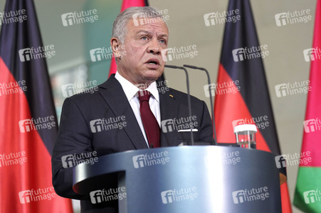 Empfang des Königs von Jordanien im Kanzleramt in Berlin