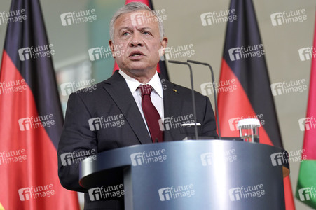 Empfang des Königs von Jordanien im Kanzleramt in Berlin