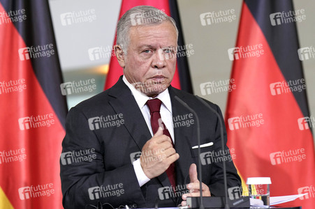 Empfang des Königs von Jordanien im Kanzleramt in Berlin