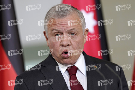 Empfang des Königs von Jordanien im Kanzleramt in Berlin