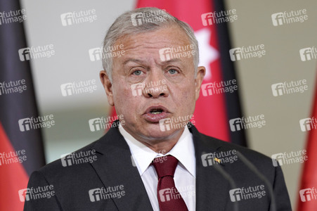 Empfang des Königs von Jordanien im Kanzleramt in Berlin