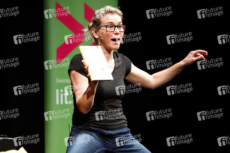 Frauke Angel auf der lit.Ruhr 2023 in Oberhausen